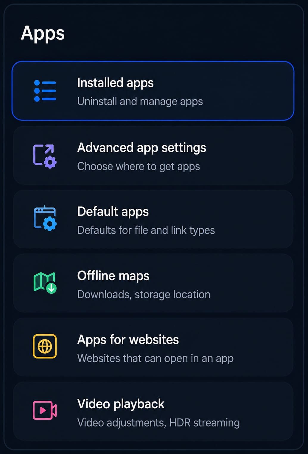 Installed Apps