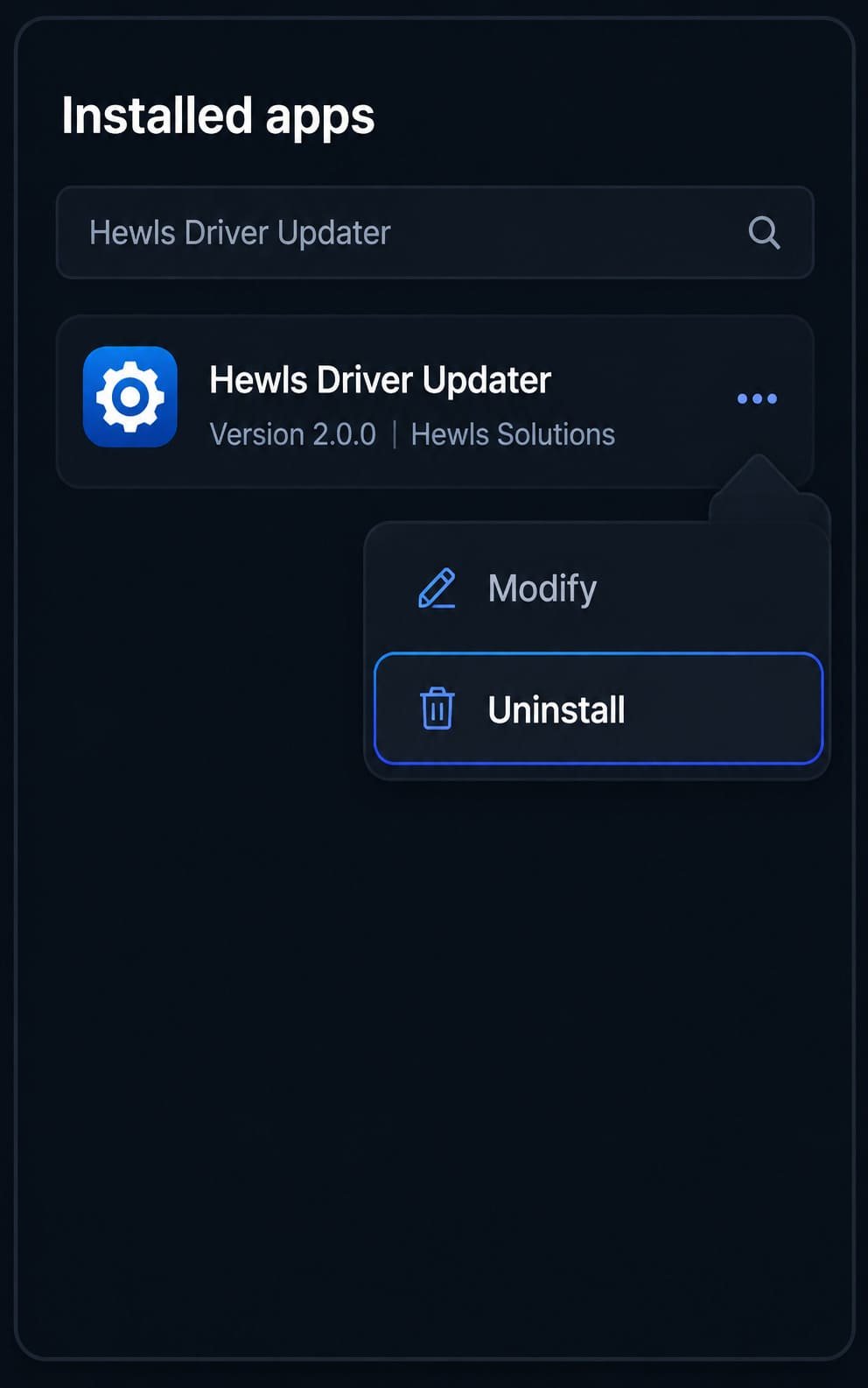 Uninstall